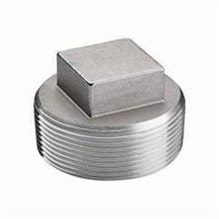 Merit Brass K617-16 Stainless Steel Cored Square Head Plug 1 Inch