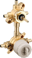 Moen U232XS M-CORE 3-Series Mixing Valve with 2 or 3 Function Integrated Transfer Valve with Crimp Ring PEX Connections and Stops