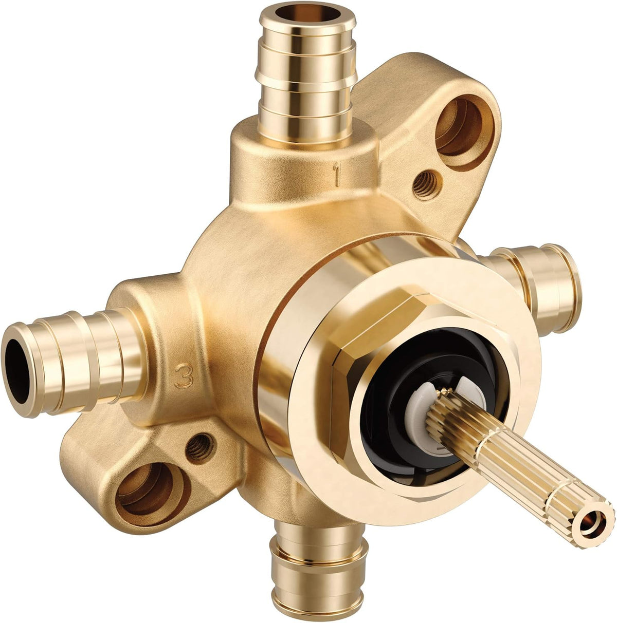 Moen U231CX M-CORE 2 or 3 Function Transfer Valve with Cold Expansion PEX Connections - Brass Material