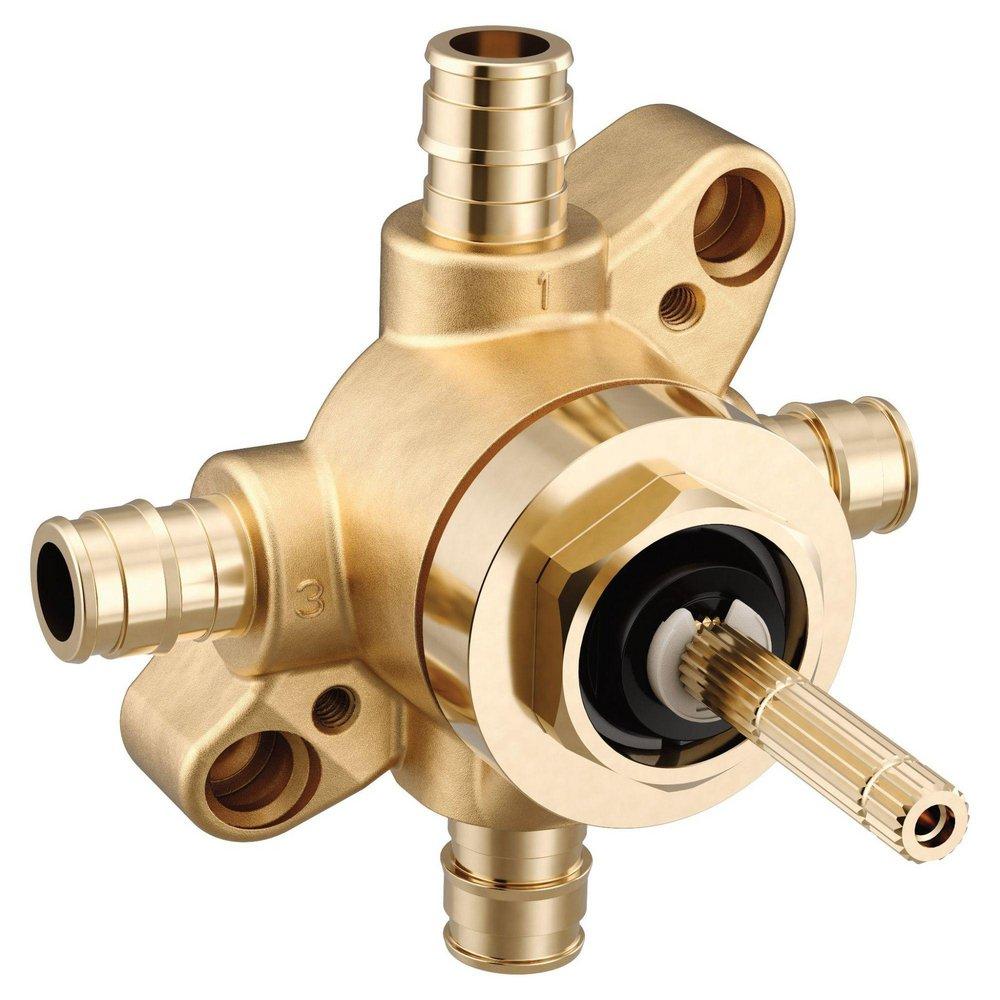 Moen U231CX M-CORE 2 or 3 Function Transfer Valve with Cold Expansion PEX Connections - Brass Material