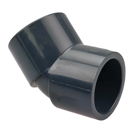 NIBCO CA04950 45 Degree Elbow 1/2 Inch PVC SCH 80 Socket Connection