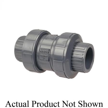 NIBCO MA801AF S45BC-V 3 Inch PVC Ball Check Valve Socket Connect 150 PSI