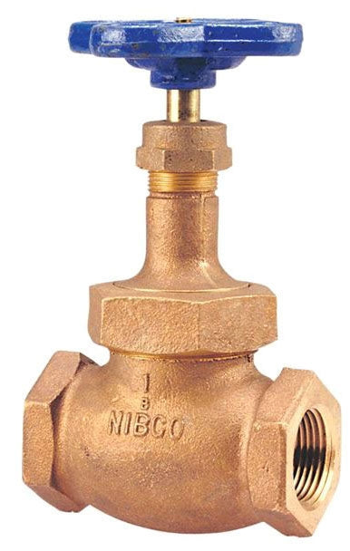 NIBCO NL3400C 1-1/2 Inch Bronze Globe Valve Handwheel Multi-Turn