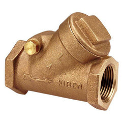 NIBCO NL7400A T-413-Y 1 Inch Bronze NPT Check Valve Horizontal Swing PTFE Disc