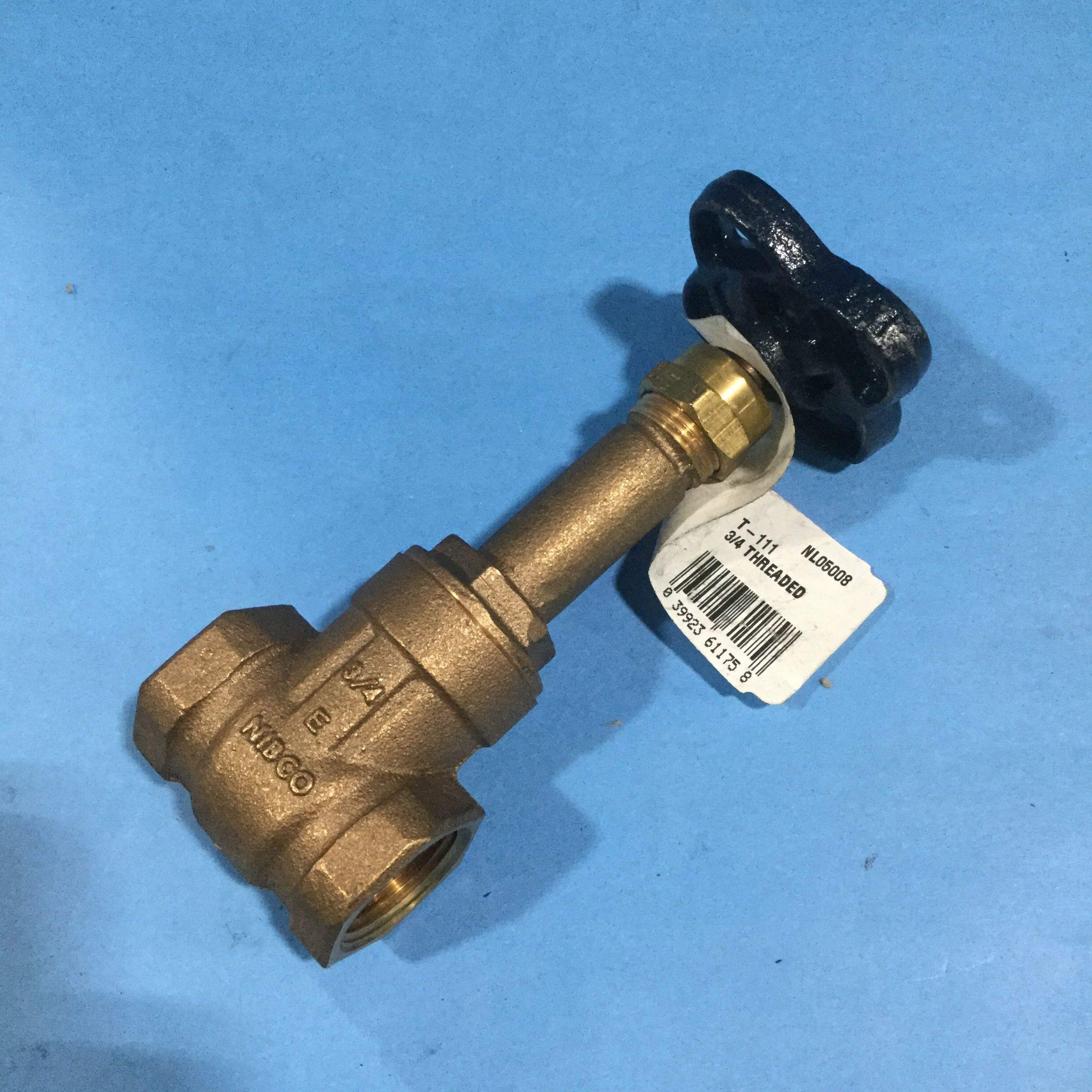 NIBCO NL05008 T-111 3/4 inch 125 Class Bronze Gate Valve Handwheel Operated