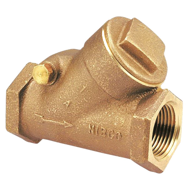 NIBCO NL9300D T473B 2-Inch Bronze NPT Check Valve 300 psi Horizontal Swing Check Valve