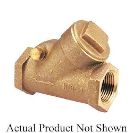 NIBCO NL93008 T473B Y-Pattern Horizontal Swing Check Valve 3/4 inch Bronze 600 psi Replacement NL93008