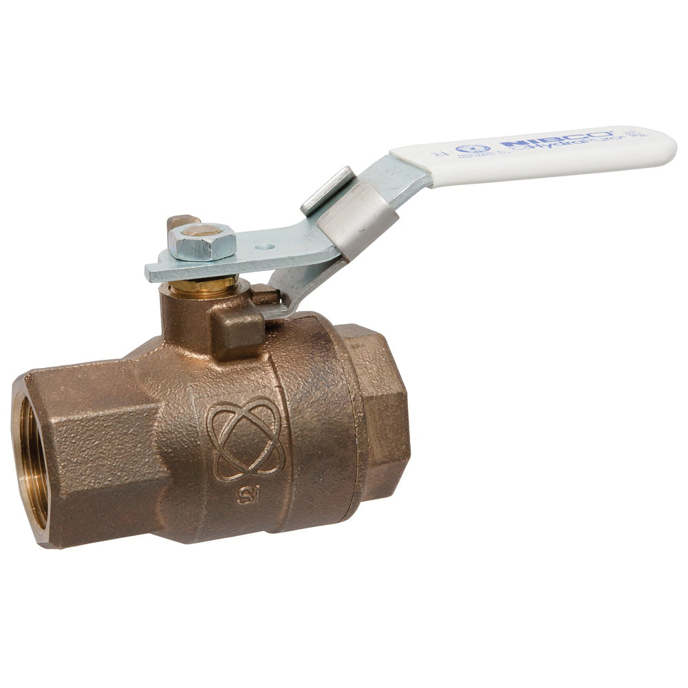 NIBCO NL950X6 T-585-80-LF Ball Valve 1/2 Inch Threaded Full Port Bronze