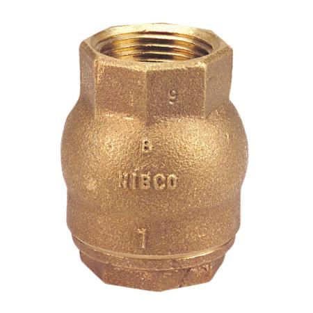 NIBCO NL9308C T480 1-1/2 Inch Bronze Threaded Ring Check Valve