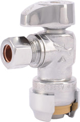 SharkBite 23036-0000LF Angle Stop Valve 1/2 x 3/8 Inch Brass Chrome