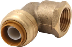 SharkBite U308LF Brass Push Female Adapter Elbow Coupling 90 Degree