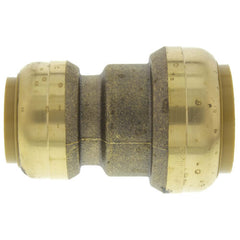 SharkBite U060LF Reducing Coupling Push-Fit Brass 1 Inch x 3/4 Inch Lead-Free