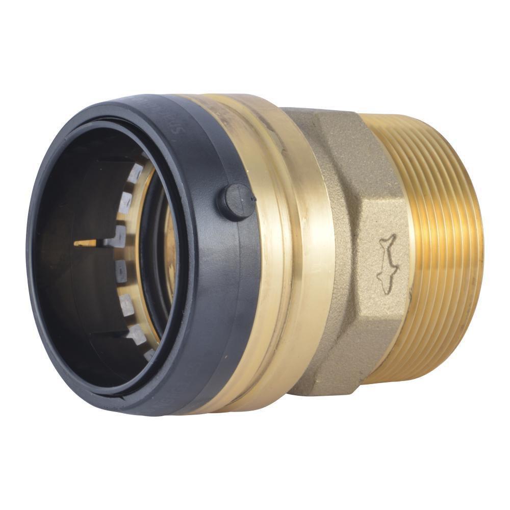 SharkBite UXL115450M Brass Push x Male Adapter 2 Inch