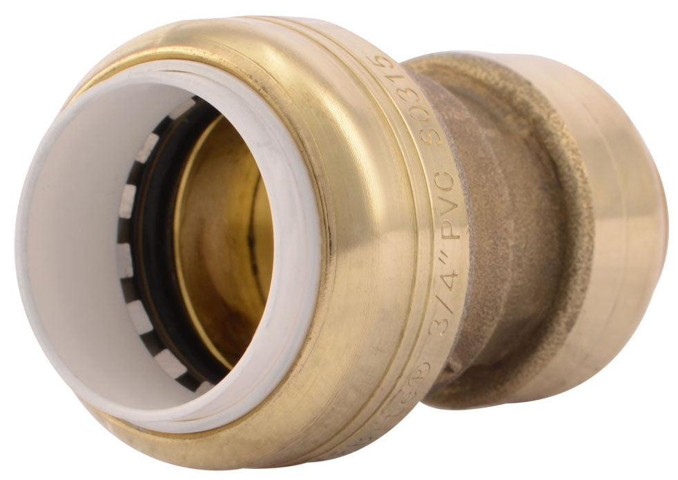 SharkBite UIP4016 3/4 inch CTS x PVC Slip Transition Coupling Brass