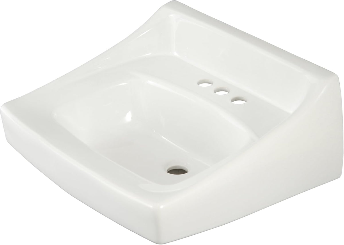 TOTO LT307.4#01 4 Inch Wall Mount Lavatory Cotton White 20-7/8 x 18 in