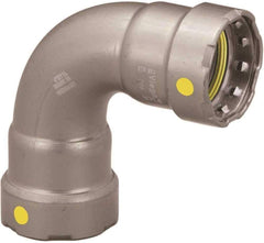 Viega 25216 MegaPressG 90 Degree Carbon Steel Elbow for Gas and Fuel Oil Applications