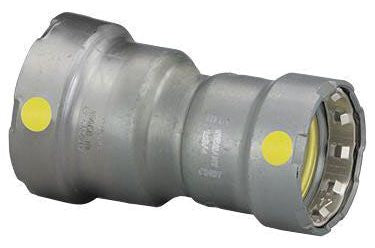 Viega 25931 MegaPressG 3/4 Inch x 1/2 Inch Reducer, Press x Press, 200 PSI Zinc-Nickel Coated Carbon Steel