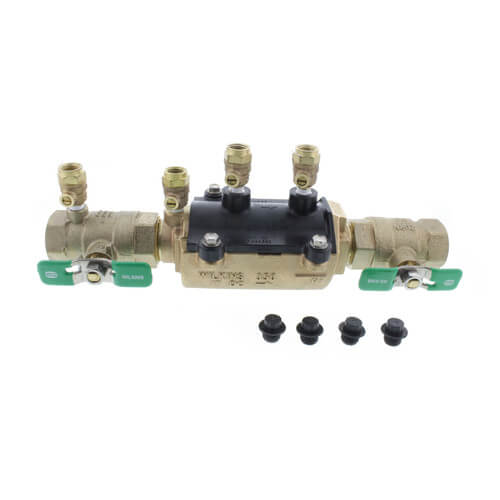 Zurn Wilkins 1-350XL 1 in. Brass FIP 175 PSI Double Check Backflow Preventer