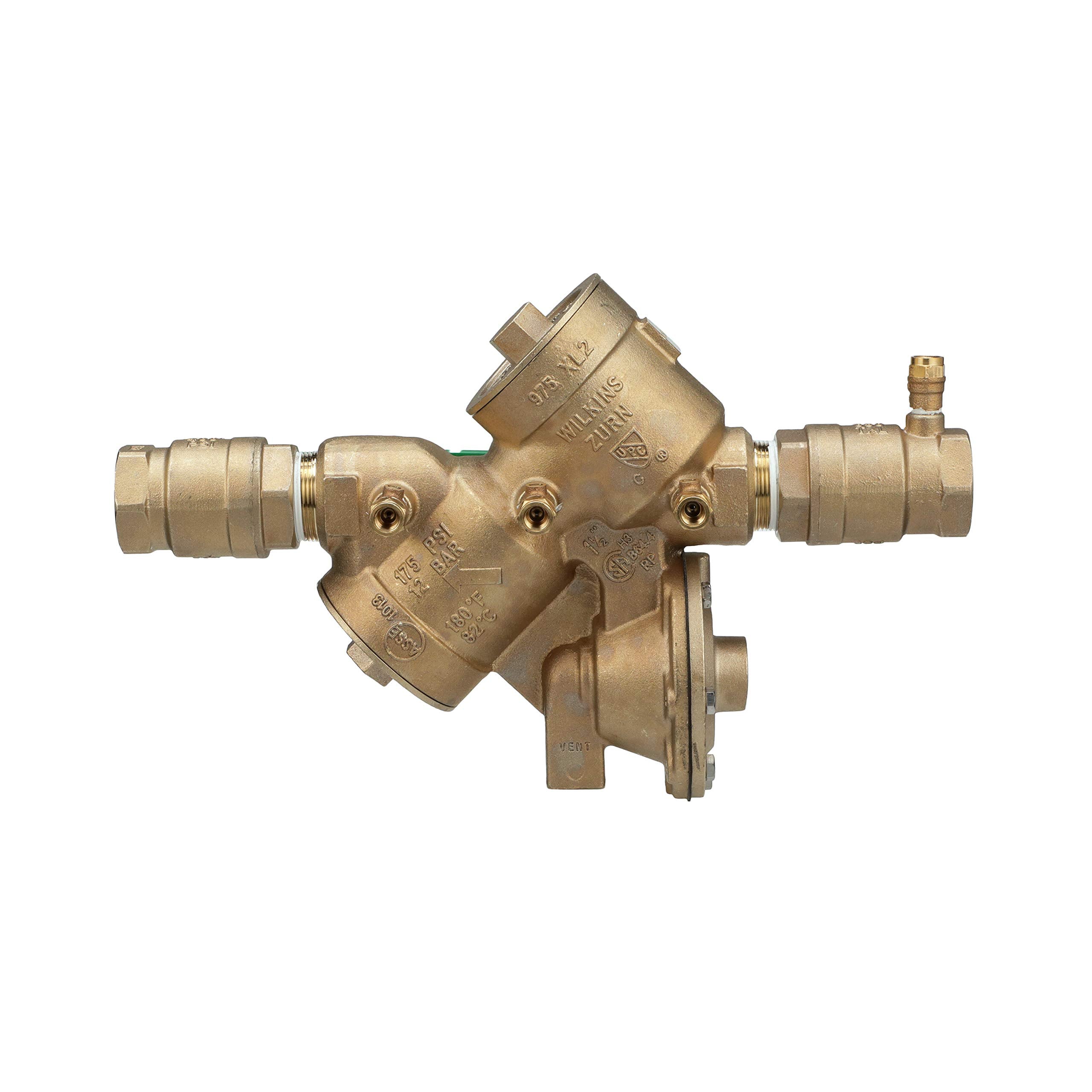 Zurn Wilkins 112-975XL2 Reduced Pressure Principle Backflow Preventer 1.5 Inch Bronze