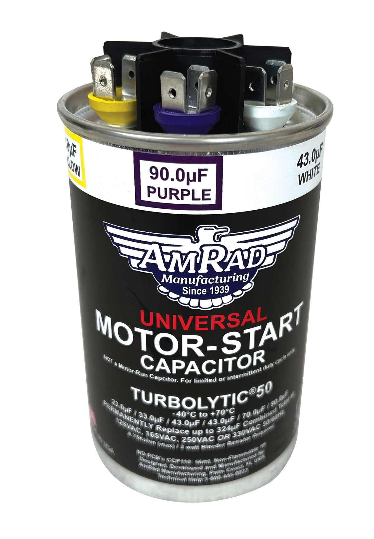 MARS 11200 TURBO200 Motor Start Capacitor 125V-330V