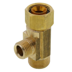 BrassCraft CT2-664X-P Female Compression Tee Adapter 3/8 Inch x 3/8 Inch x 1/4 Inch Lead-Free Rough Brass