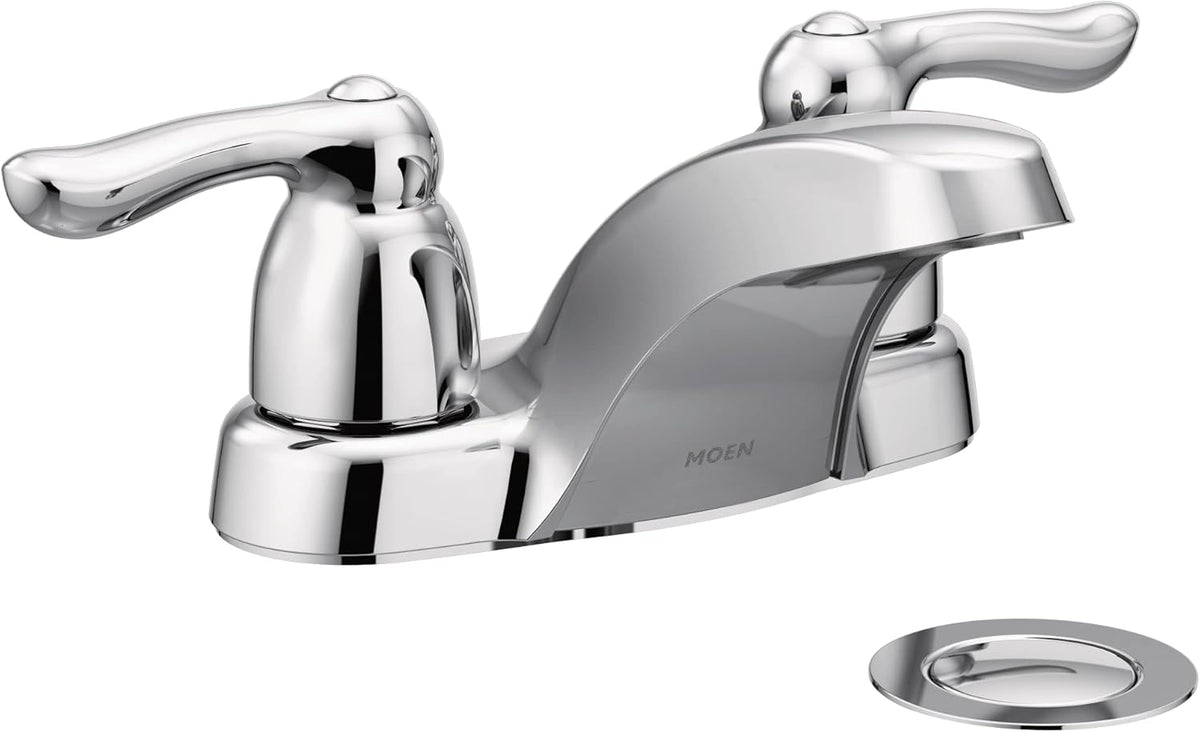 Moen 4925 Chateau Two-Handle Low Arc Bathroom Faucet Chrome (SIZE .5) REPLACEMENT 4925