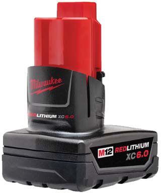 Milwaukee 48-11-2460 M12 REDLITHIUM XC6.0 Extended Capacity Battery Pack