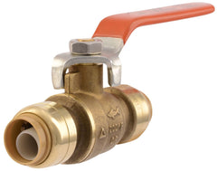 SharkBite 22222-0000LF 1/2 Inch Full Port Brass Ball Valve Push-to-Connect