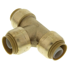 SharkBite U362LF Tee Brass 1/2 Inch Push-Fit Connection