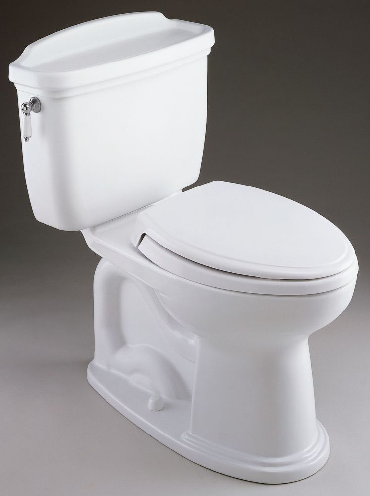 TOTO C754EF#01 Dartmouth Whitney Eco Dartmouth Elongated Toilet Bowl Cotton 1.28 GPF