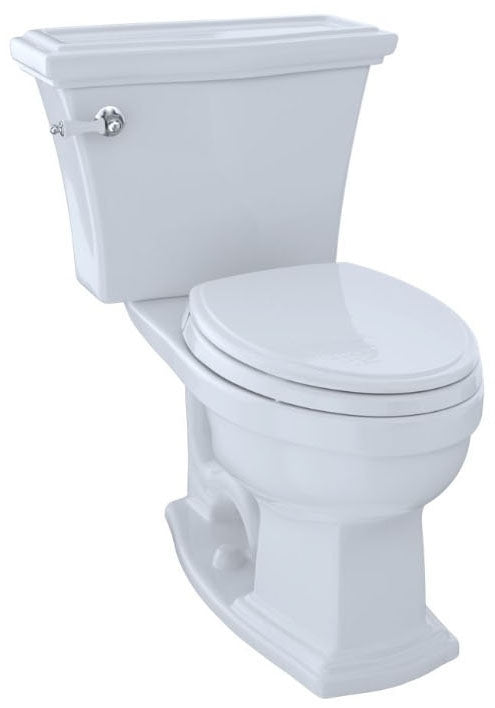 TOTO C784EF#01 Eco Clayton Elongated Toilet Bowl Cotton White 1.28 GPF