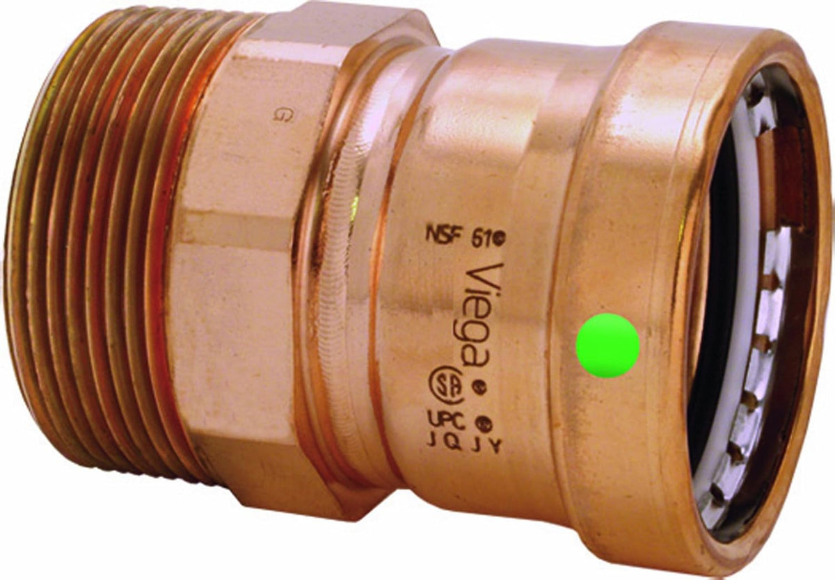 Viega 20823 ProPress Copper XL-C Adapter with Male 2-1/2-Inch P x Male NPT