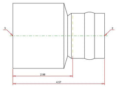 Viega 20763 ProPress XL-C Copper Reducer 3 Inch x 2 Inch Fitting x Press