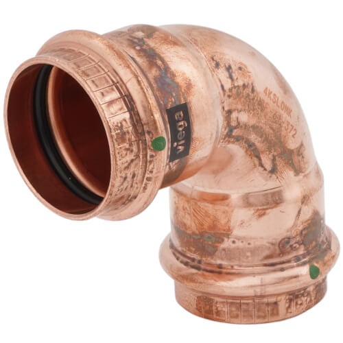 VIEGA Viega 77037 Copper 90 Degree Press Elbow 1.5 in