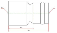VIEGA PROPRESS 78097 1-1/4 FTG x 1 Press Copper Reducer 200 PSI