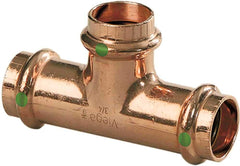 Viega 77427 ProPress Copper Reducing Tee 1 Inch x 3/4 Inch x 1 Inch