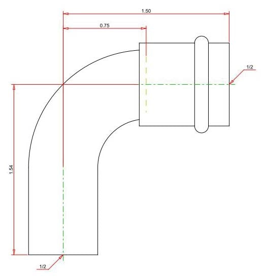 Viega 77347 ProPress 90 Street Elbow Copper 1/2 Inch x 1/2 Inch