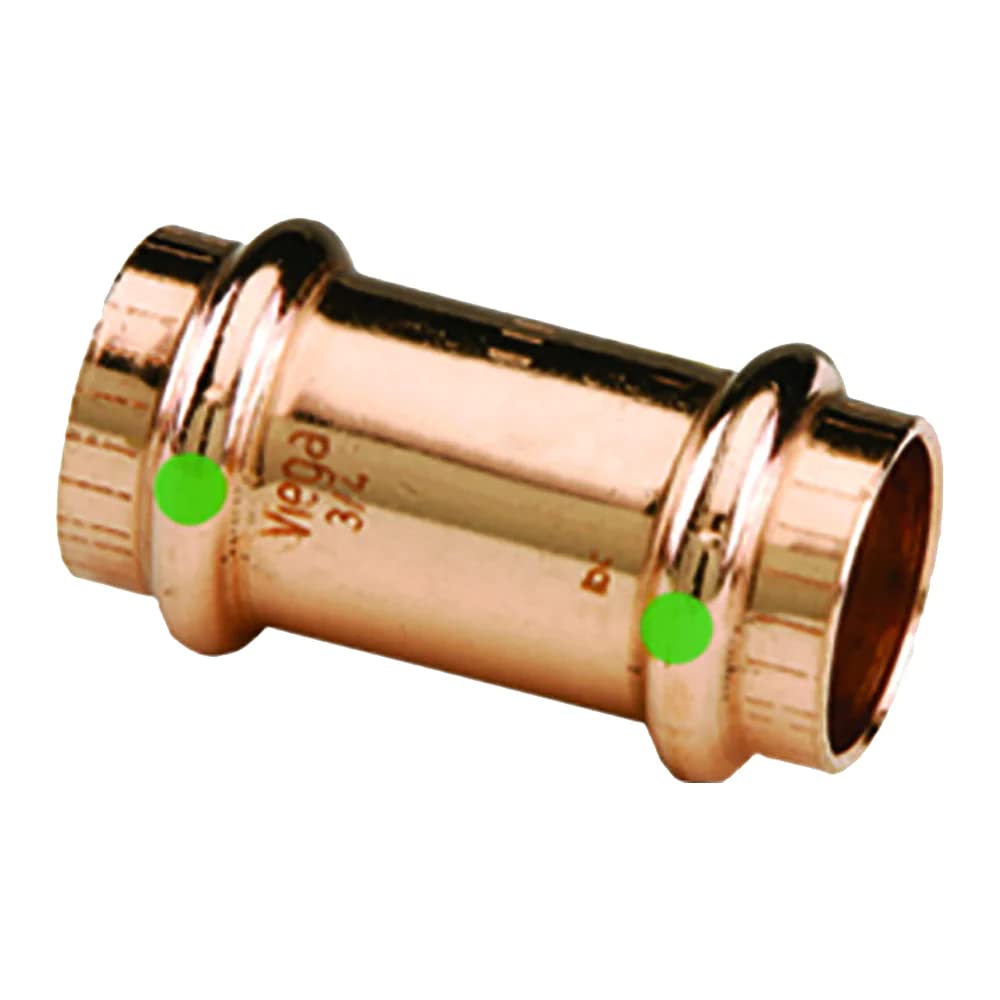 Viega 78057 ProPress Copper Coupling With Stop 1 inch - Replacement 78057