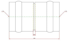 Viega 78067 ProPress Copper Coupling with Stop 1-1/2 Inch P x P