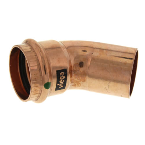 Viega 77063 ProPress Copper 45 Degree Street Elbow 1-1/4 inch Press x Fitting