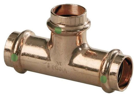 Viega 94757 ProPress Copper Tee 200 PSI 1-1/4 Inch by 1-1/4 Inch by 1/2 Inch