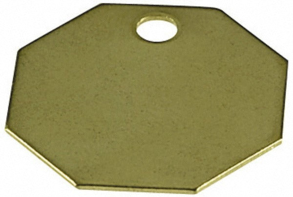 C H HANSON C.h. Hanson 41526 Blank Octagon Aluminum Tag 100-pack