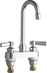 Chicago Faucets 895-E35ABCP Hot and Cold Water Sink Faucet 1.5 GPM Deck Mounted Polished Chrome