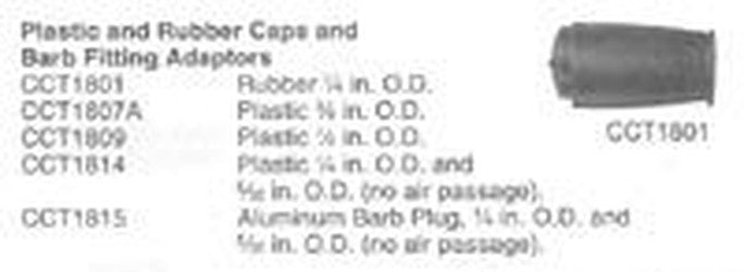 Honeywell F10112 Pneumatic Barbed Fitting with Rubber Cap - Honeywell CCT1801 Replacement Part