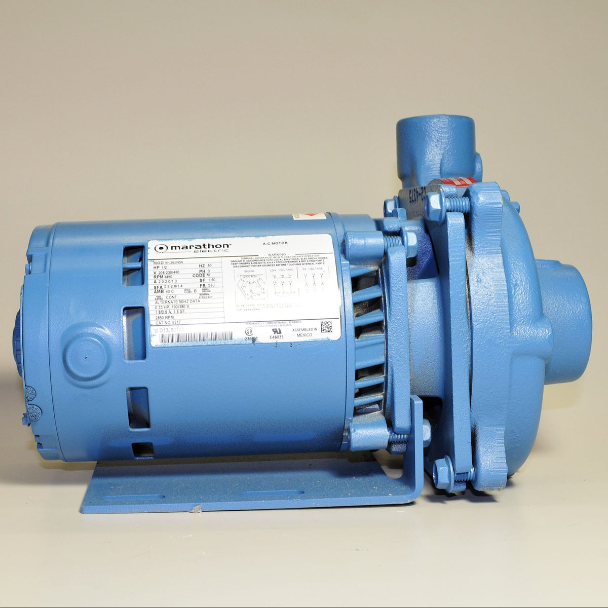 MEPCO ML10803 Type RC05 1/2 HP Cast Iron Centrifugal Pump