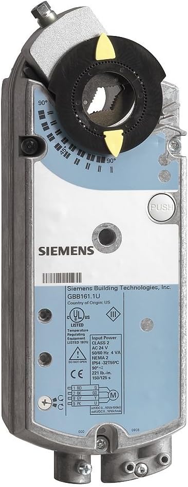 Siemens GBB161.1U Modulating Non-Spring Return Electric Damper Actuator 24V