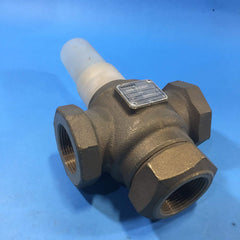 SIEMENS 599-03204 Valve 3-Way Mixing 1 1/4 Inch 16 Cv Brass Trim FxF Connection 3/4 Inch Stroke