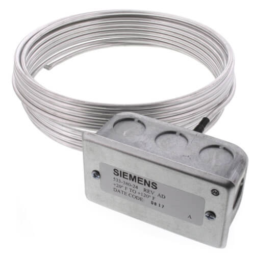 SIEMENS 533-380-24 Flexible Averaging Duct Sensor 20 to 120-Degree Fahrenheit 24-Feet Probe