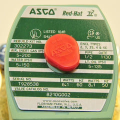 ASCO 8210G2HW Solenoid Valve 120V Brass Hot Water