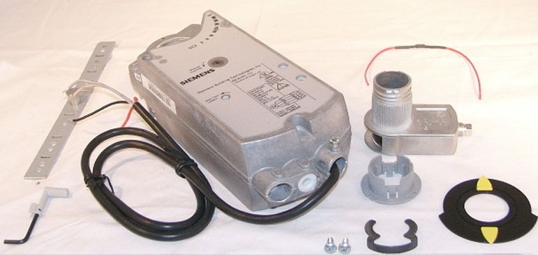 Siemens GCA151.1U Spring Return Rotary Damper Actuator 160 LB-in 0-10/2-10 VDC 24 VAC/DC